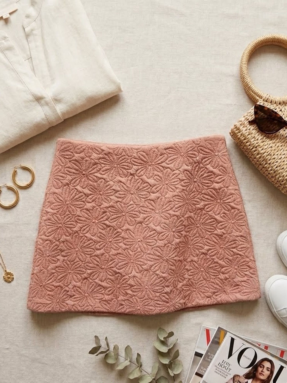 Cooperative Quilted Daisy Skirt